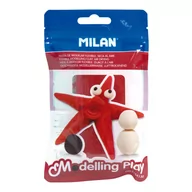 Pozostałe akcesoria dla plastyków - Milan Modelina Air-Dry 100g czerwona 9154130 - miniaturka - grafika 1