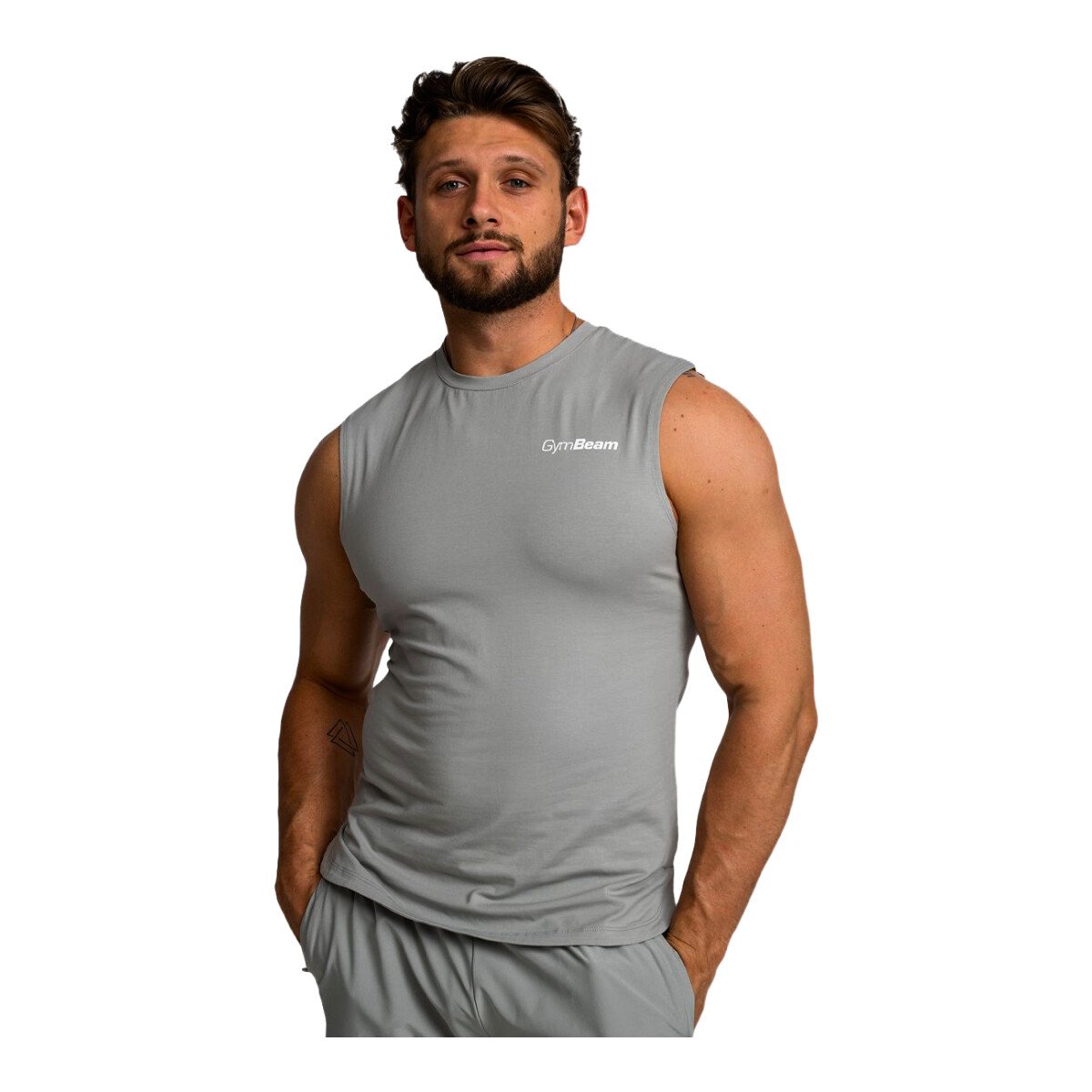 Koszulka męska GymBeam Men‘s TRN TankTop Grey L