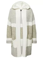 Swetry damskie - Mavi Damska kurtka z kapturem kardigan z dzianiny, Aloe Striped, S - miniaturka - grafika 1