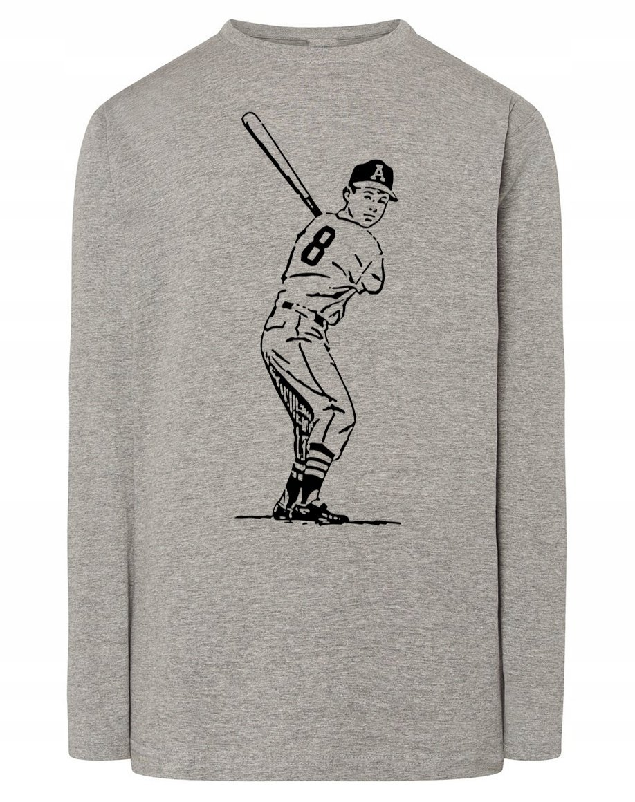 Longsleeve męski nadruk GRACZ BASEBALL r.3XL