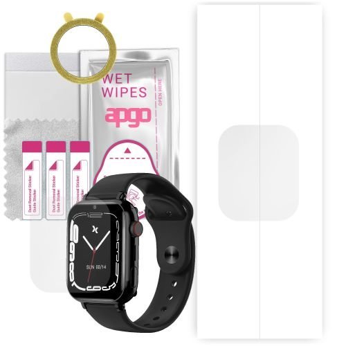1x folia hydrożelowa ochronna do Maxcom FW59 4G - apgo Smartwatch Hydrogel Protection Ochrona na ekran smartwatcha