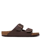 Klapki i japonki męskie - Klapki Birkenstock Arizona Birko-Flor 0051701 Brązowy - miniaturka - grafika 1