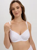 Biustonosze - Biustonosz podtrzymujący w kolorze białym, rozmiar 85D - miniaturka - grafika 1