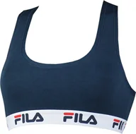 Biustonosze - FILA biustonosz damski - nieusztywniany, bez fiszbin, bawełna, jednokolorowy granatowy XS (X-Small) - miniaturka - grafika 1