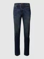Spodnie męskie - Jeansy o kroju regular fit z dodatkiem streczu model ‘Houston’ - miniaturka - grafika 1