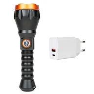 Latarki - Latarka PNI Adventure F550 Crystal LED, 10W, aluminium, 500lm, do 700m, 4000mAh, IPX6, z zasilaczem PNI CHG300 w zestawie - miniaturka - grafika 1