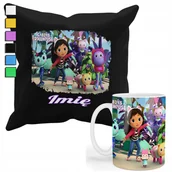 Gadżety dla niej i dla niego - ZESTAW KUBEK + POSZEWKA Z NADRUKIEM-DLA FANA KOCI DOMEK GABI PREZENT +IMIĘ - miniaturka - grafika 1