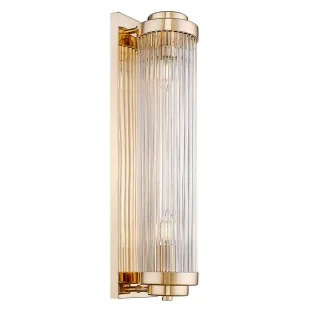 Ścienna lampa salonowa Sergio szklany kinkiet glamour crystal złoty - Lampy ścienne - miniaturka - grafika 1