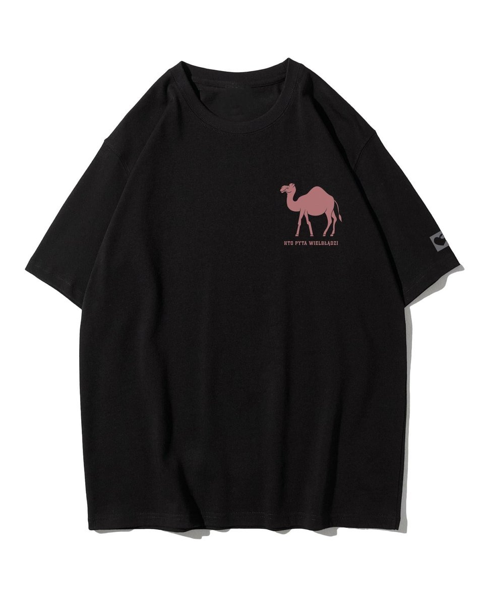 Koszulka oversize Wielbłądzi Humor Śmieszne Zwierzęta Czarny L