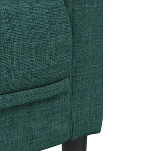 Sofa 3-osobowa, ciemnozielona, tapicerowana tkaniną - Sofy i kanapy - miniaturka - grafika 8
