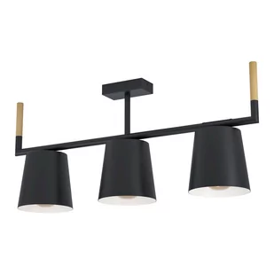 Eglo Lacey 43611 plafon lampa sufitowa 3x40W E27 biały/czarny - Lampy sufitowe - miniaturka - grafika 1