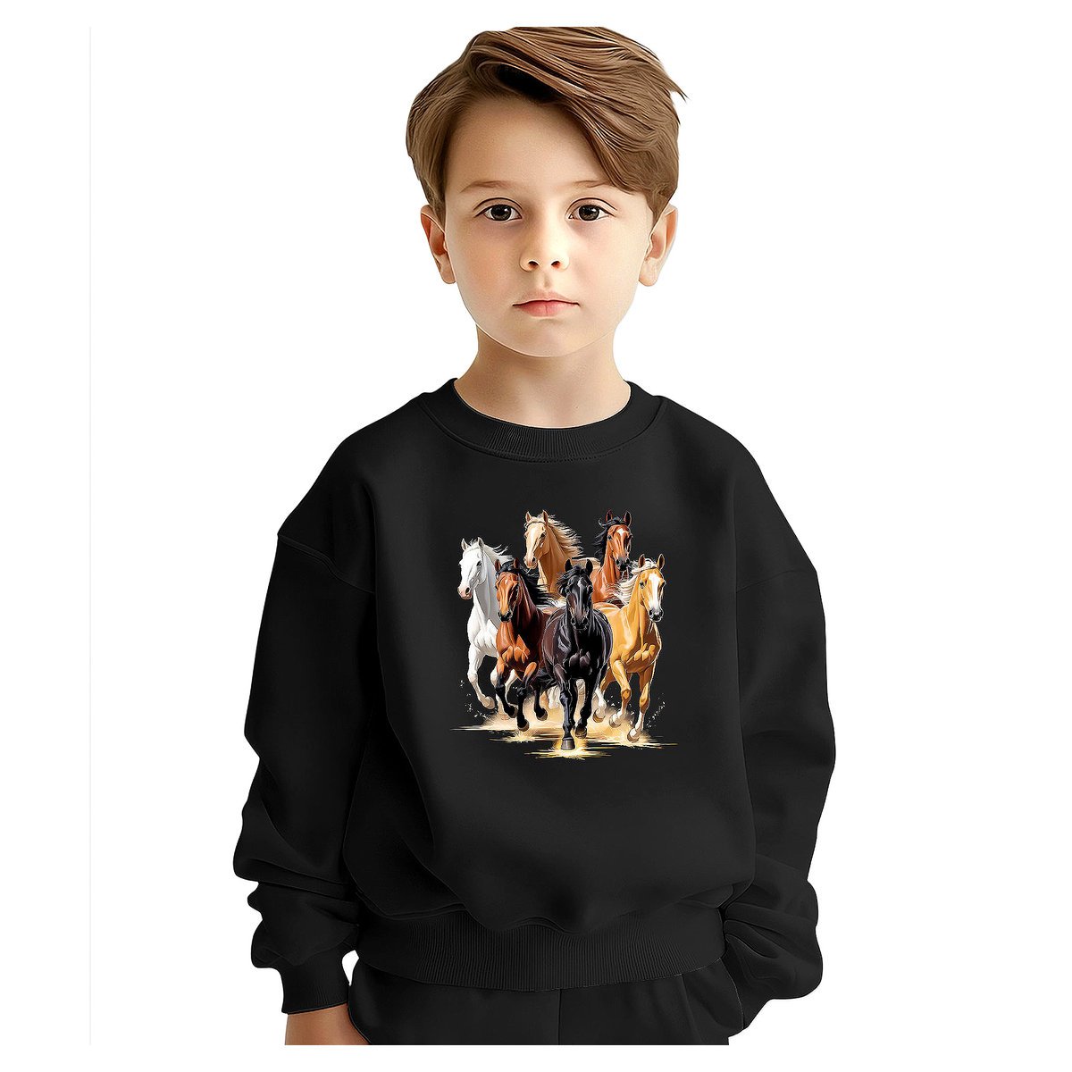 BLUZA DZIECIĘCA KONIE 104 DLA CHŁOPCA DZIEWCZYNKI