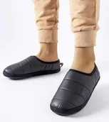 Kapcie damskie - Czarne ocieplane kapcie Big Star KK274604-38 - miniaturka - grafika 1