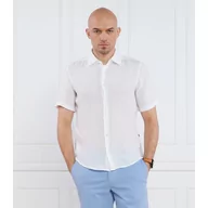 Koszule męskie - BOSS ORANGE Lniana koszula Rash_2 | Regular Fit - miniaturka - grafika 1