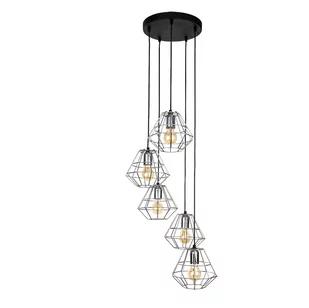 TK Lighting Lampa wisząca Diamond Silver 4289 nowoczesna oprawa w kolorze chromu 4289 - Lampy sufitowe - miniaturka - grafika 1