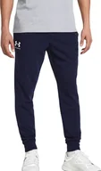 Spodnie sportowe męskie - Spodnie męskie Under Armour Rival Terry Jogger granatowe 1380843 410 XL - miniaturka - grafika 1