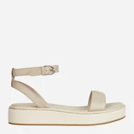 Sandały damskie - Sandały damskie na platformie Tommy Hilfiger THIFW0FW07019RBT 38 Beżowe (8720643153179) - miniaturka - grafika 1