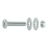 Śruby i nakrętki - Standers Śruba łeb sześciokątny 4 mm stal ocynk 6 x 80 mm 4 szt. - miniaturka - grafika 1