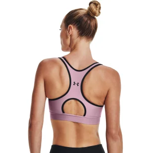 Biustonosz sportowy Under Armour Mid Keyhole Graphic - Bielizna sportowa damska - miniaturka - grafika 5