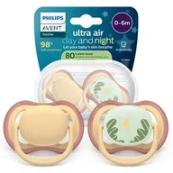Smoczki uspokajające - Smoczek PHILIPS-AVENT Ultra Air SCF087-09 0-6 m (2 szt.) - miniaturka - grafika 1