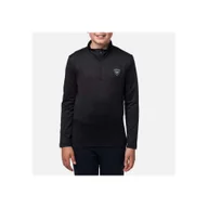 Pozostała odzież narciarska - Bluza narciarska dla dzieci Rossignol Boy 1/2 Zip Warm Stretch czarna - miniaturka - grafika 1