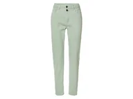 Spodnie damskie - esmara® Jeansy damskie z bawełną, straight fit (40, regularna długość, Miętowy) - miniaturka - grafika 1