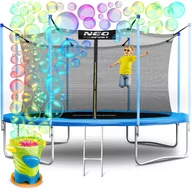 Trampoliny - Trampolina ogrodowa dla dzieci z siatką wewnętrzną 404cm 13ft Neo-Sport + super maszynka do baniek - miniaturka - grafika 1