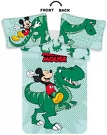 Pościel dla dzieci - Jerry Fabrics Pościel bawełniana 100x135 Myszka Miki Mickey Mouse dinonazur zielona do łóżeczka 4775 poszewka 40x60 - miniaturka - grafika 1