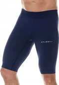 Spodnie sportowe męskie - Brubeck LB10140A Spodnie 1/2 męskie RUNNING FORCE granatowy XXL - miniaturka - grafika 1