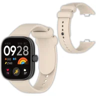 Akcesoria do smartwatchy - Opaska pasek silikonowy Vanfone do Xioami Redmi Watch 4, beżowy - miniaturka - grafika 1