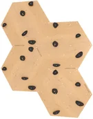 Wyposażenie sportowe i gimnastyczne - MAŁPISZON Ścianka wspinaczkowa sześciokątna 4x drewno płyta + 20 czarnych uchwytów - miniaturka - grafika 1