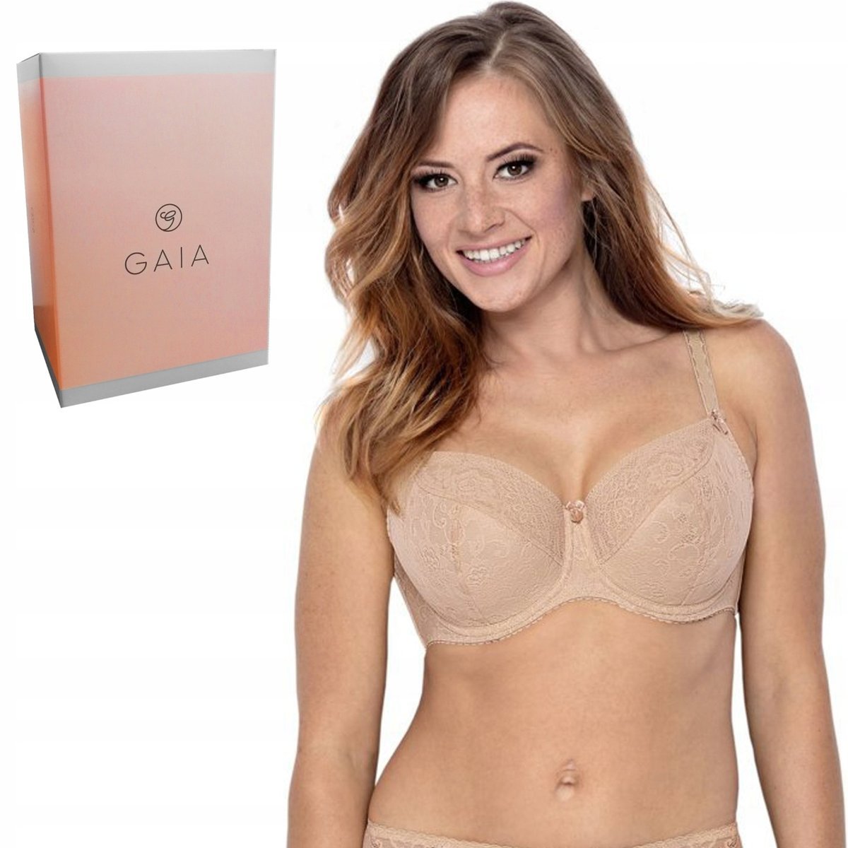 Biustonosz Semi Soft , Gaia Sandy 594 Beżowy, 75G