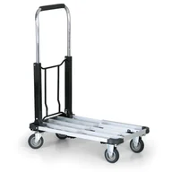 Wózki magazynowe - B2B Partner Składany wózek aluminiowy, nośność 150kg 494005 - miniaturka - grafika 1