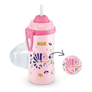 NUK FLEXI CUP Kameleon Kubek niekapek z silikonową słomką zmieniający kolor 12m+, 300 ml -> Wysyłka od 3,99 - odbiór w Żabce - Kubki dla dzieci - miniaturka - grafika 1