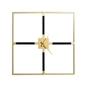 Zegary - Zegar ścienny 24B złoto-czarny 60 x 60 cm - miniaturka - grafika 1