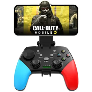 Gamepad Pad bezprzewodowy Bluetooth Alogy kontroler do gier + uchwyt na telefon Android iOS PS3 PS4 PC TV Nintendo Switch Joystick Czarny - Kontrolery gier na PC - miniaturka - grafika 16