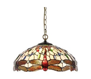 Prezent 1708 - Żyrandol na łańcuchu TIFFANY 2xE27/60W/230V - Lampy sufitowe - miniaturka - grafika 1