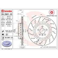 Tarcze hamulcowe - Tarcza hamulcowa BREMBO 09.D901.23 - miniaturka - grafika 1