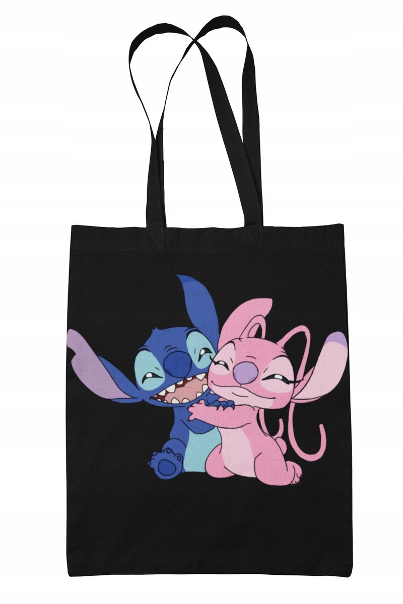 Torba Shopper-materiał-na ramie-Lilo i stich-bajka