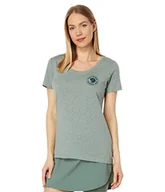 Koszulki i topy damskie - Fjällräven T-shirt damski 1960 logo W, zielony (Patina Green-Melange), XL (DE) - miniaturka - grafika 1