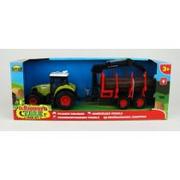 Samochody i pojazdy dla dzieci - Traktor z przyczepą w pudełku (dźwięki) 030522 Dromader - miniaturka - grafika 1