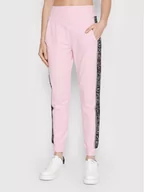 Spodnie sportowe damskie - Liu Jo Sport Spodnie dresowe TA2066 FS090 Różowy Regular Fit - miniaturka - grafika 1