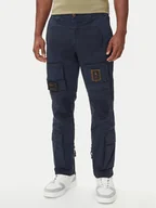 Spodnie męskie - Aeronautica Militare Spodnie materiałowe 252PA1387UCT0149 Granatowy Regular Fit - miniaturka - grafika 1