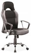 Fotele i krzesła biurowe - Signal Krzesło biurowe obrotowe Q-033 czarne - miniaturka - grafika 1