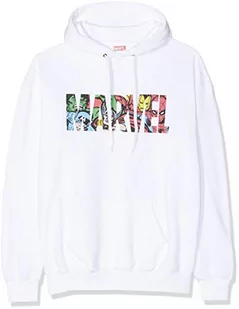 Marvel Damski sweter z kapturem z logo, Biały (White Wht)34 (rozmiar producenta: Small)-sweter z kapturem, XL - Swetry damskie - miniaturka - grafika 1