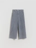 Spodnie i spodenki dla dziewczynek - Reserved - Sztruksowe spodnie - granatowy - miniaturka - grafika 1