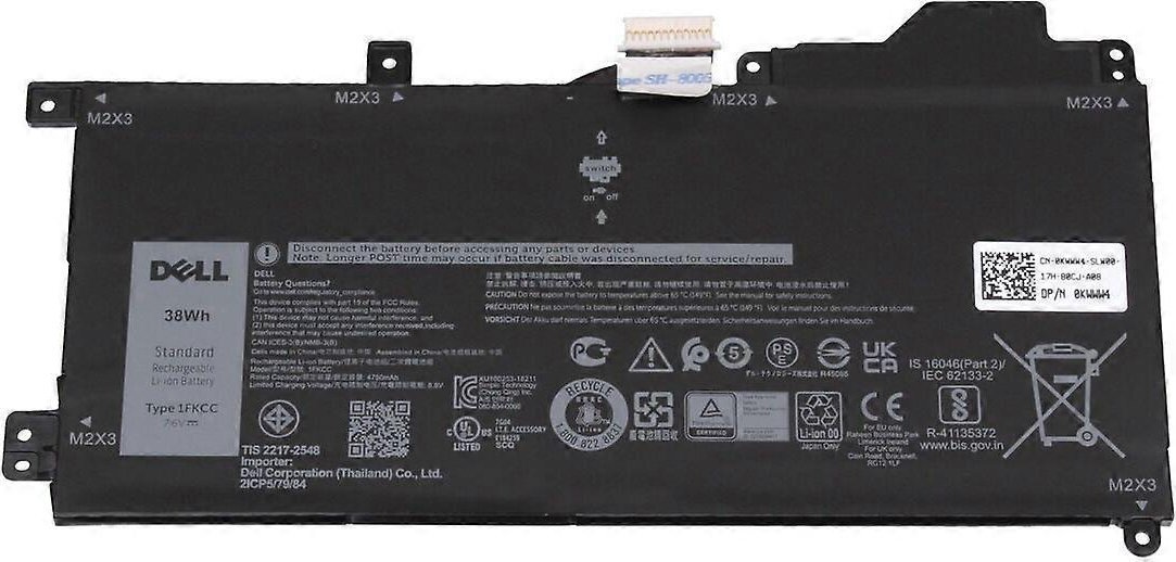 Bateria Dell 38Wh Lithium-Ion battery for