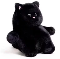 Maskotki i pluszaki - Maskotka pluszak śmieszny czarny gruby kot kotek 35 cm - miniaturka - grafika 1
