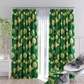 Zasłony - Zasłona metrażowa tkanina drukowana Dmuchawce Szmaragd 150cm - 150 cm - miniaturka - grafika 1