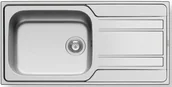 Zlewozmywaki - Pyramis Zlew ZEDA PLUS 100x50) 1B 1D stal LEN 107152601) 107152601 - miniaturka - grafika 1